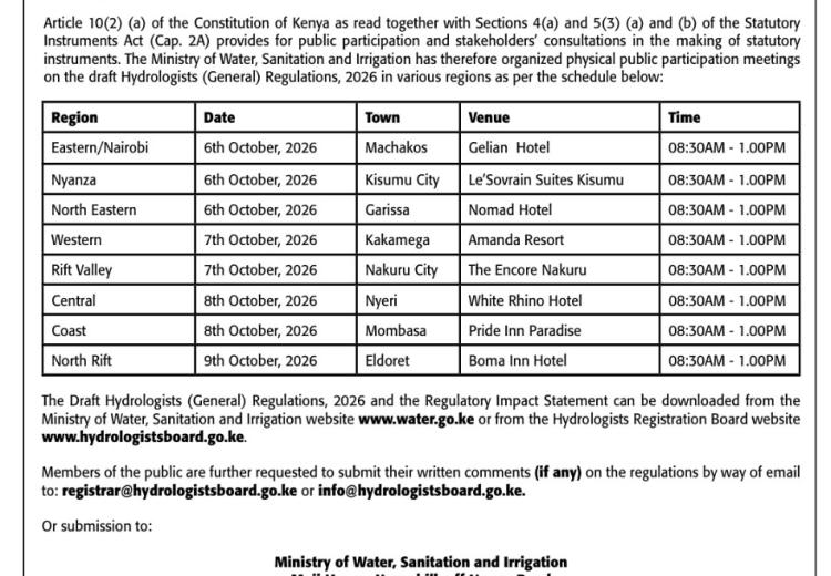 PUBLIC NOTICE